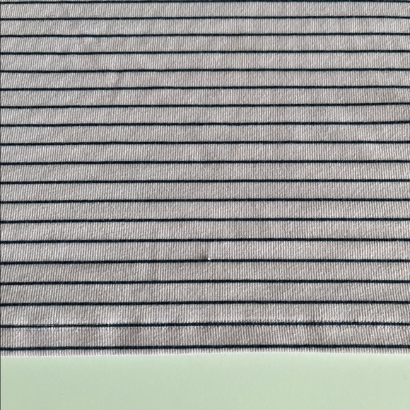 Old Navy Short Sleeve Pink & Navy Blue Striped Henley Top - Picture 2 of 4